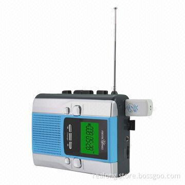 Walkman Cassette Recorder with FM/AM Radio, Telescopic Antenna, 76-108MHz FM Range